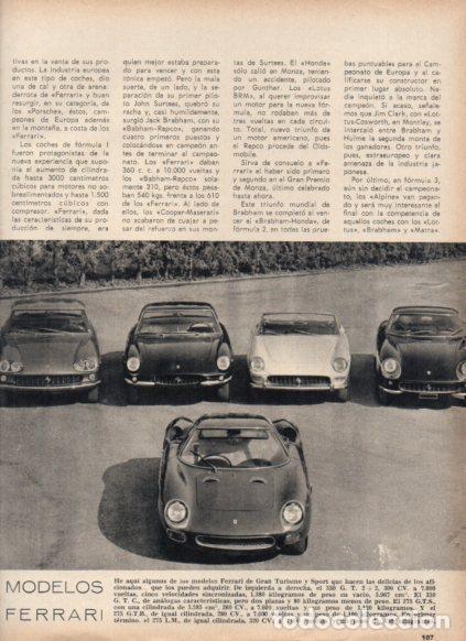 Otros art&iacute;culos de coleccionismo en papel: LAMINA V25126: Modelos Ferrari - Varios