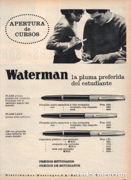 Otros art&iacute;culos de coleccionismo en papel: LAMINA V25240: Publicidad Waterman - Varios