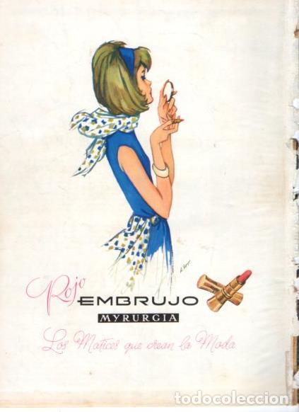 Otros art&iacute;culos de coleccionismo en papel: LAMINA V25222: Publicidad Rojo Embrujo de Myrurgia - Varios