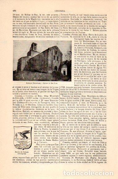 Sammelleidenschaft Andere Papierartikel: LAMINA V30977: Iglesia de San Pons en Corbera, Barcelona - Varios