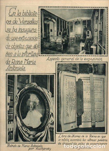 Otros art&iacute;culos de coleccionismo en papel: LAMINA V24621: Exposicion de Maria Antonieta en Versalles - Varios