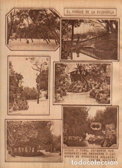 Otros art&iacute;culos de coleccionismo en papel: LAMINA V24460: Vistas del parque de La Ciudadela, Barcelona - Varios