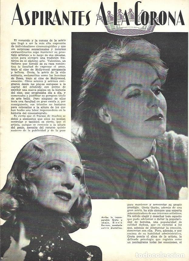 Otros art&iacute;culos de coleccionismo en papel: LAMINA 33750: Greta Garbo y Binnie Bernes - VVAA