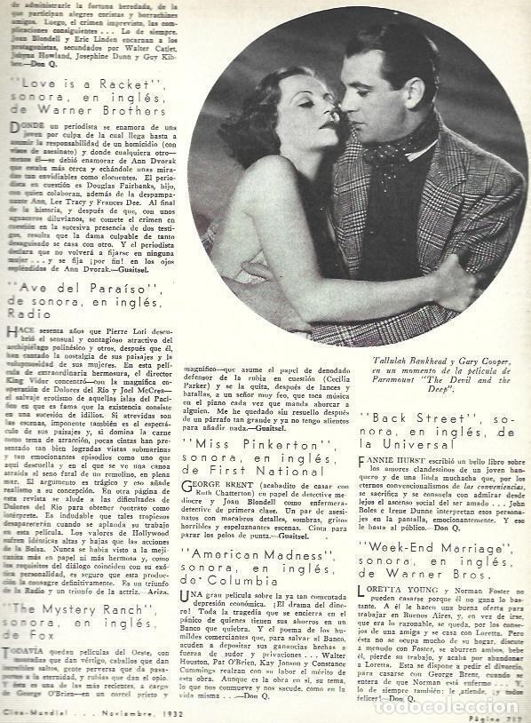 Altri oggetti di carta: LAMINA 33465: Tallulah Bankhead y Gary Cooper en The Devil and the Deep - VVAA