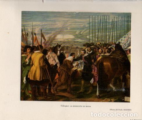 Otros art&iacute;culos de coleccionismo en papel: LAMINA V26261: La rendicion de Breda por Velazquez - Ramon Ballester Escalas