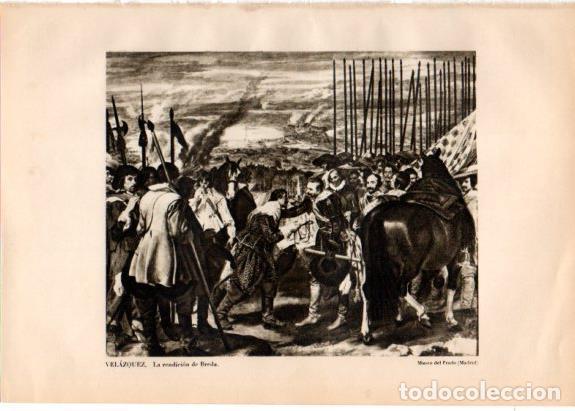 Otros art&iacute;culos de coleccionismo en papel: LAMINA V33146: La rendicion de Breda por Velazquez - Varios