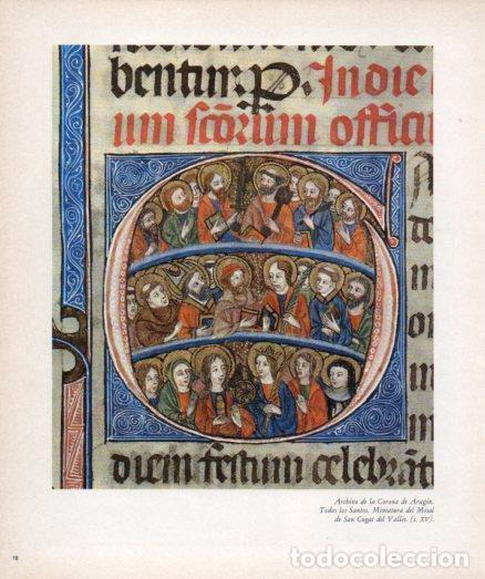 Otros art&iacute;culos de coleccionismo en papel: LAMINA V33156: Todos los Santos, Miniatura del Misal de San Cugat de Valles - Varios