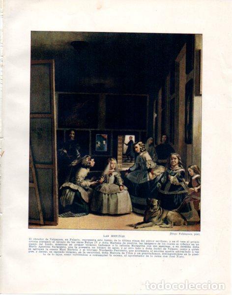 Otros art&iacute;culos de coleccionismo en papel: LAMINA V33906: Las Meninas por Velazquez - Manuel Rodriguez Codola