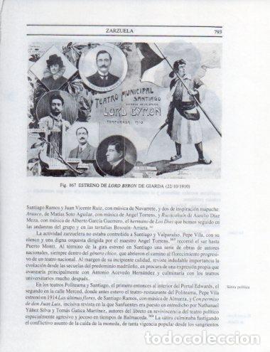 Otros art&iacute;culos de coleccionismo en papel: LAMINA V25606: Estreno de Lord Byron de Giarda 1910 - Leopoldo Castedo