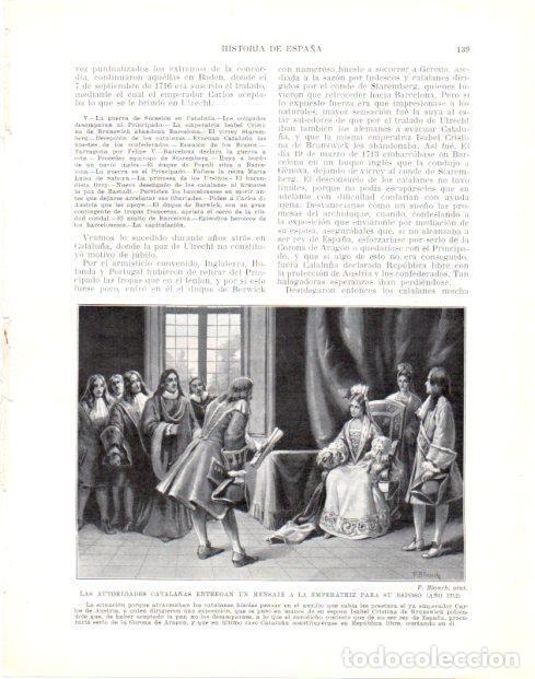 Sammelleidenschaft Andere Papierartikel: LAMINA V33968: Autoridades catalanas entregan un mensaje a la emperatriz para Carlos de Austria por