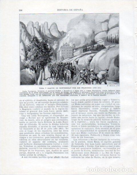 Sammelleidenschaft Andere Papierartikel: LAMINA V34053: Toma y saqueo de Montserrat por los franceses en 1811 - Manuel Rodriguez Codola