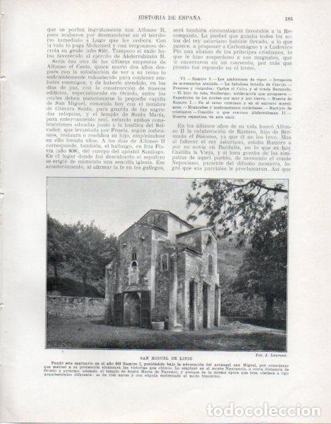 Otros art&iacute;culos de coleccionismo en papel: LAMINA V33474: Santuario San Miguel de Linio - Manuel Rodriguez Codola