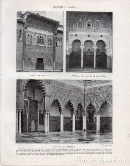 Paper Collecting Others: LAMINA V33644: Vistas del Alcazar de Sevilla - Manuel Rodriguez Codola