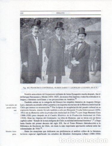 Otros art&iacute;culos de coleccionismo en papel: LAMINA V25439: Ruben Dario, L. Lugones Y F. Contreras - Leopoldo Castedo