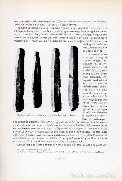 Otros art&iacute;culos de coleccionismo en papel: LAMINA V34693: Ganivets trobats al terme de Port de la Selva - Antoni Rovira i Virgili
