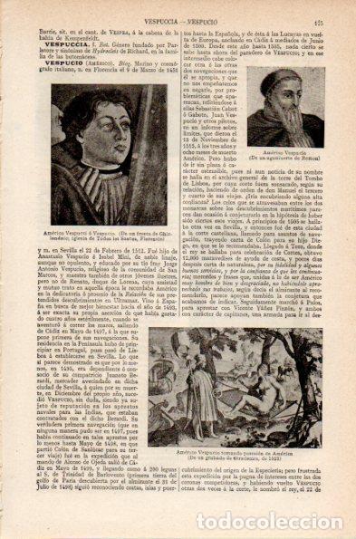 Altri oggetti di carta: LAMINA V26731: Americo Vespucio - Varios
