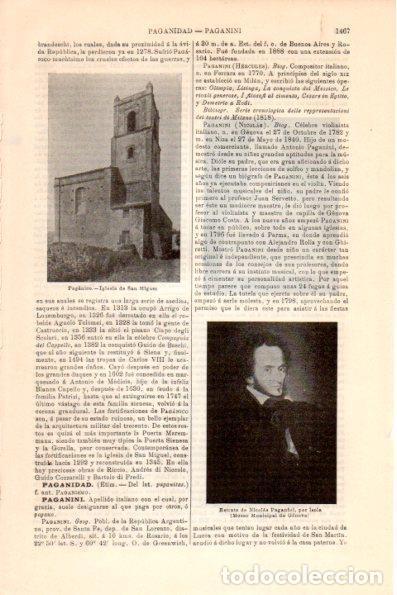Otros art&iacute;culos de coleccionismo en papel: LAMINA V26395: Iglesia de San Miguel en Paganico - Varios
