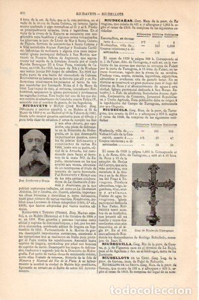 Outros artigos de papel: LAMINA V26582: Cruz de Riudecols, Tarragona - Varios