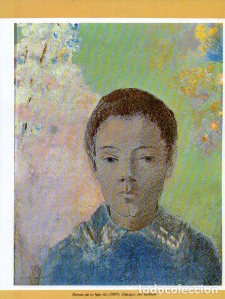 Otros art&iacute;culos de coleccionismo en papel: LAMINA V35739: Retrato de su hijo Ari por Odilon Redon - Varios