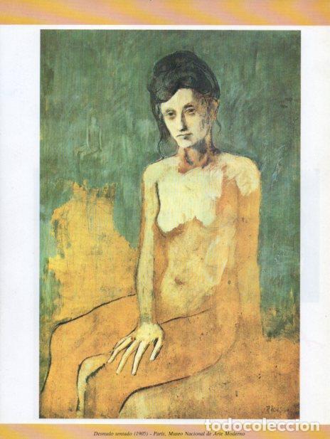 Otros art&iacute;culos de coleccionismo en papel: LAMINA V35729: Desnudo sentado por Picasso - Varios
