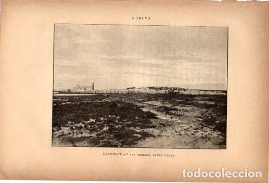 Outros artigos de papel: LAMINA V27083: Huelva. Vista de Ayamonte - Rodrigo Amador de los Rios
