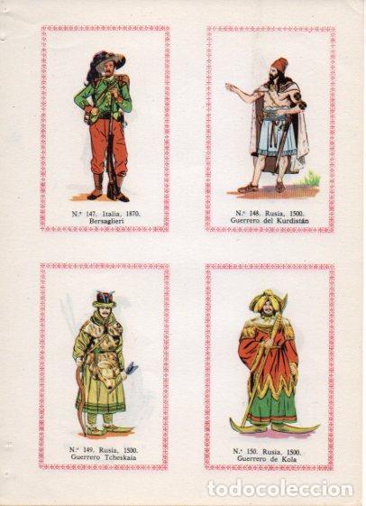 Otros art&iacute;culos de coleccionismo en papel: LAMINA V35546: Bersaglieri y Guerreros de Kurdistan Tcheskaia y Kola - Varios