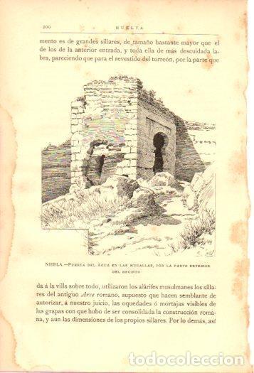 Paper Collecting Others: LAMINA V27027: Huelva. Puerta del Agua en Niebla - Rodrigo Amador de los Rios