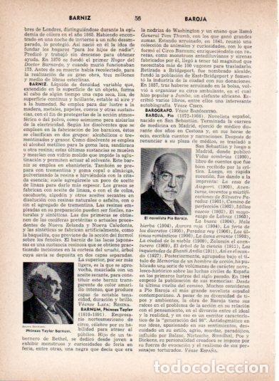 Otros art&iacute;culos de coleccionismo en papel: LAMINA V26896: Pio Baroja y P. Taylor Barnum - Varios