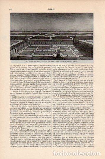 Sammelleidenschaft Andere Papierartikel: LAMINA V35786: Palacio y jardines del Buen Retiro en Madrid - Varios
