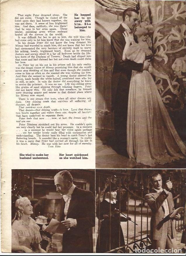 Otros art&iacute;culos de coleccionismo en papel: LAMINA 34205: Gary Cooper en escenas de Peter Ibbetson - VVAA