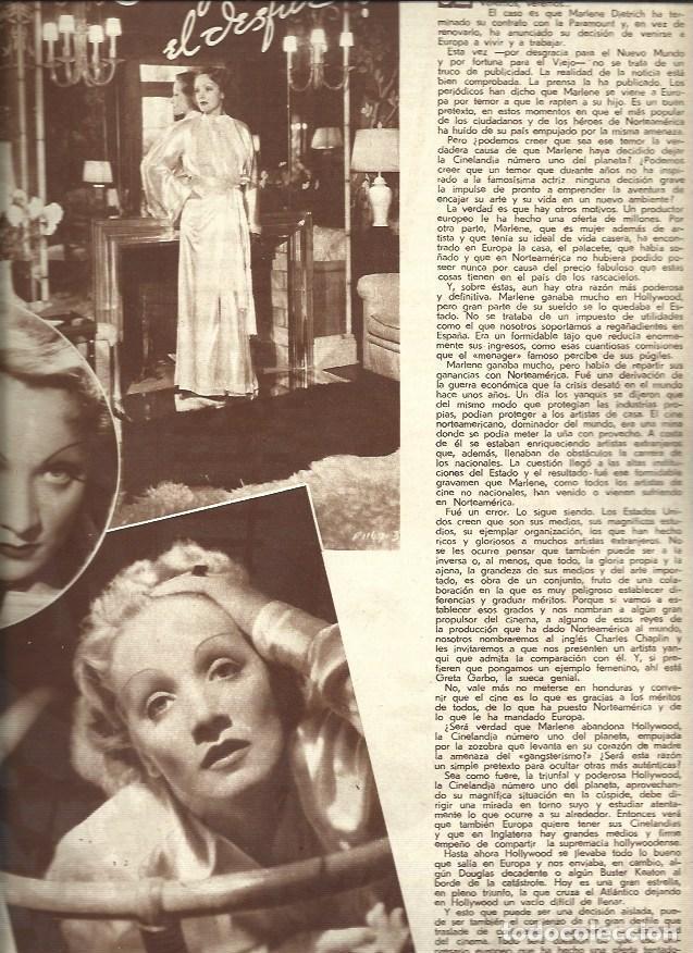 Otros art&iacute;culos de coleccionismo en papel: LAMINA 34729: Marlene Dietrich - VVAA
