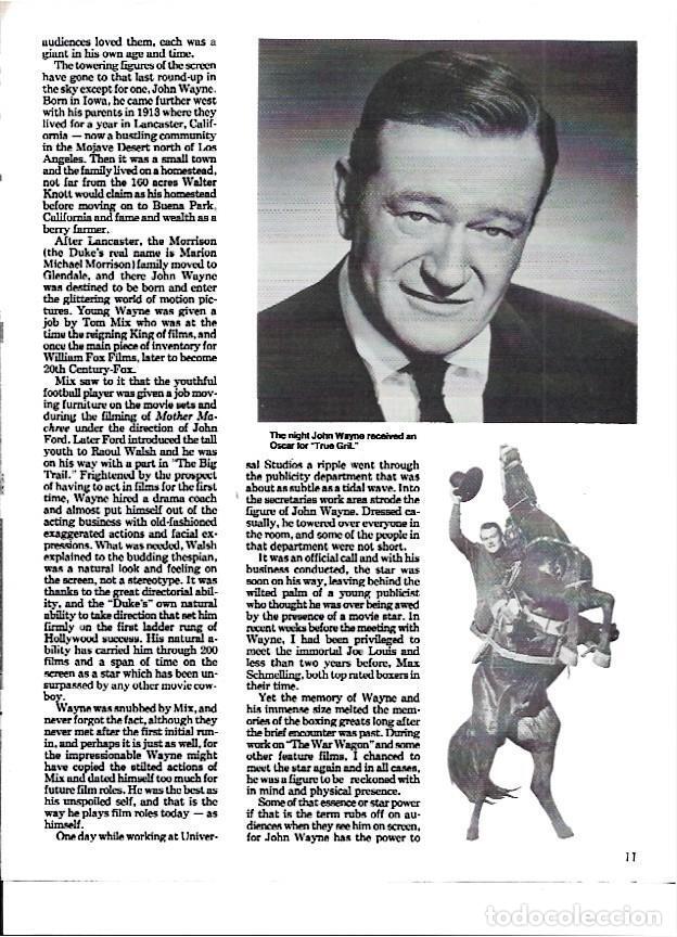 Otros art&iacute;culos de coleccionismo en papel: LAMINA 35230: Fotografia de John Wayne la noche en que recibe un Oscar por True Gift - VVAA