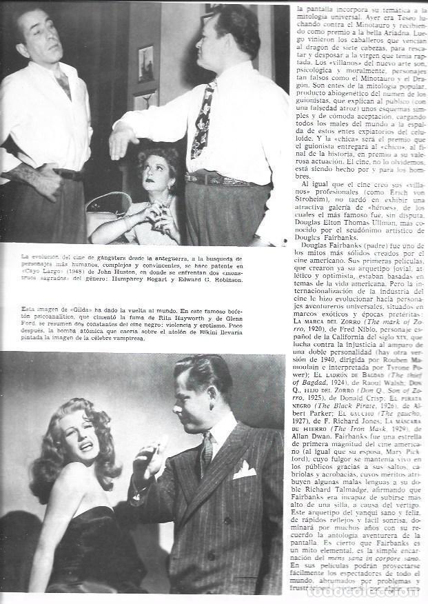Otros art&iacute;culos de coleccionismo en papel: LAMINA 34013: Rita Hayworth y Glenn Ford en Gilda y Humphrey Bogart en Cayo Largo - VVAA