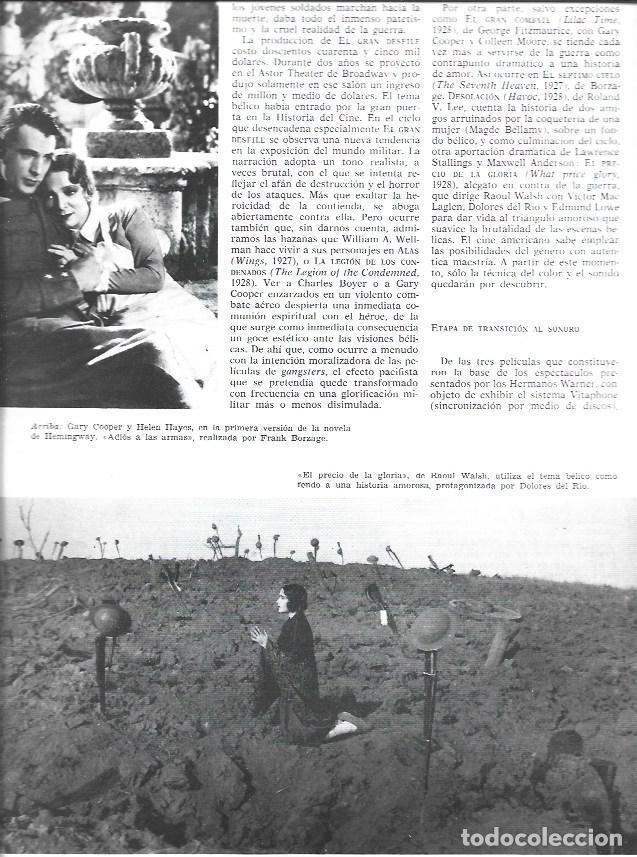 Otros art&iacute;culos de coleccionismo en papel: LAMINA 33944: Gary Cooper en Adios a las armas y escena de El precio de la gloria - VVAA