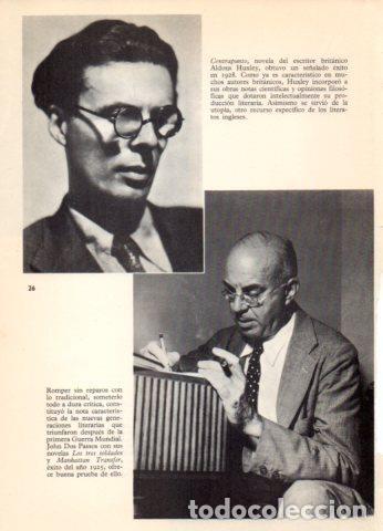 Sammelleidenschaft Andere Papierartikel: LAMINA V36595: Aldous Huxley y John Dos Passos - Varios