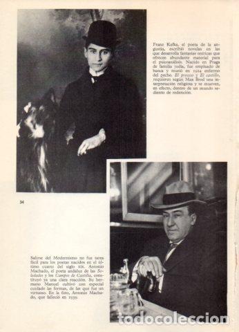 Otros art&iacute;culos de coleccionismo en papel: LAMINA V36599: Frank Kafka y Antonio Machado - Varios