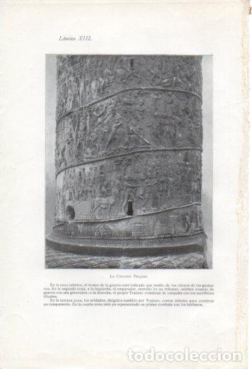 Altri oggetti di carta: LAMINA V37040: La columna Trajana - Antonio Ballesteros y Beretta