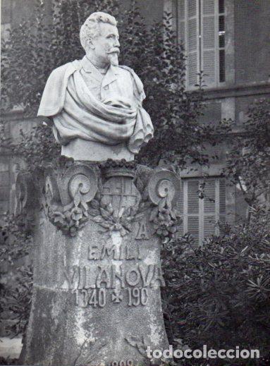 Collectionnisme Papier divers: LAMINA V28064: Busto de Emili Vilanova i March, Barcelona - Varios