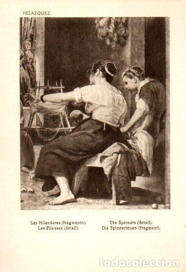 Otros art&iacute;culos de coleccionismo en papel: LAMINA V28152: Las Hilanderas fragmento por Velazquez - Bernardino de Pantorba