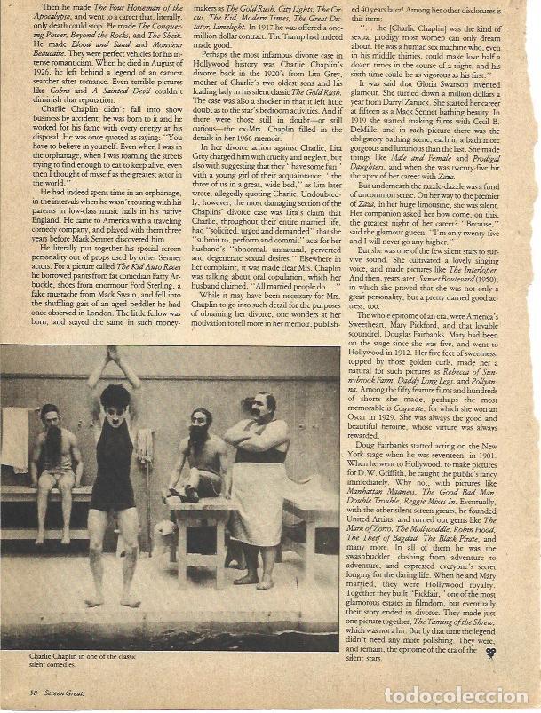 Otros art&iacute;culos de coleccionismo en papel: LAMINA 34509: Charles Chaplin en escena de comedia - VVAA