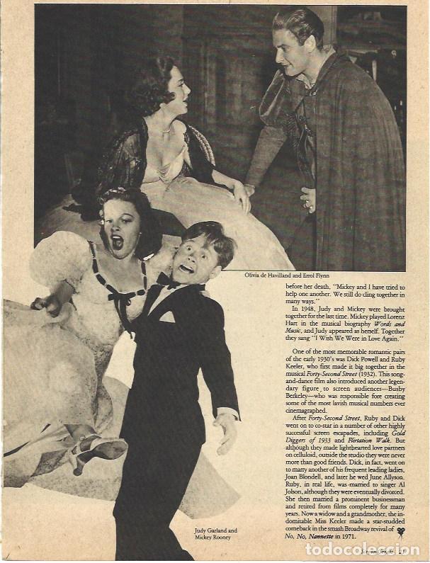 Otros art&iacute;culos de coleccionismo en papel: LAMINA 34492: Olivia de Havilland, Errol Flynn y Judy Garland - VVAA