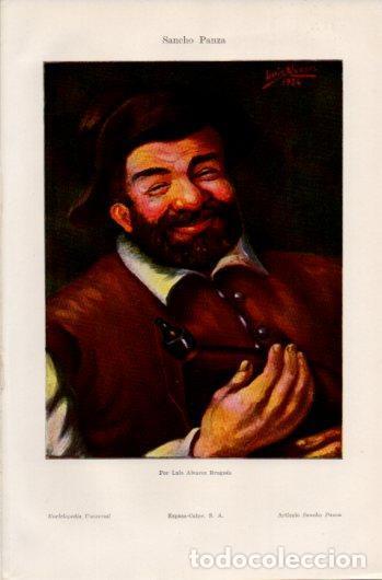 Paper Collecting Others: LAMINA V39456: Sancho Panza por Luis Alvarez Brugues - Varios