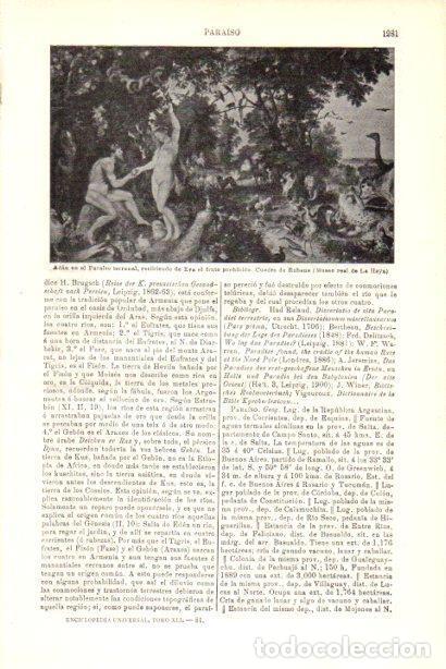 Sammelleidenschaft Andere Papierartikel: LAMINA V29877: Adan en el Paraiso terrenal por Rubens - Varios