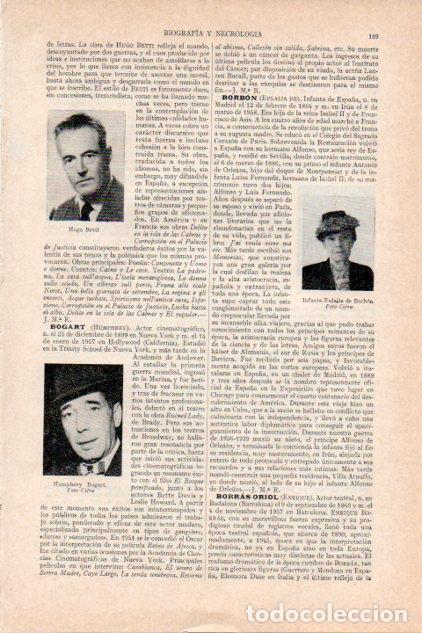 Otros art&iacute;culos de coleccionismo en papel: LAMINA V29729: Humphrey Bogart y Hugo Betti - Varios