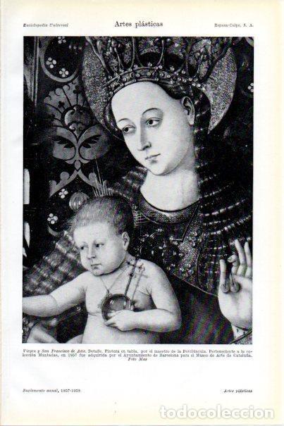 Otros art&iacute;culos de coleccionismo en papel: LAMINA V29713: Virgen y San Francisco de Asis por Maestro de la Porciuncula - Varios