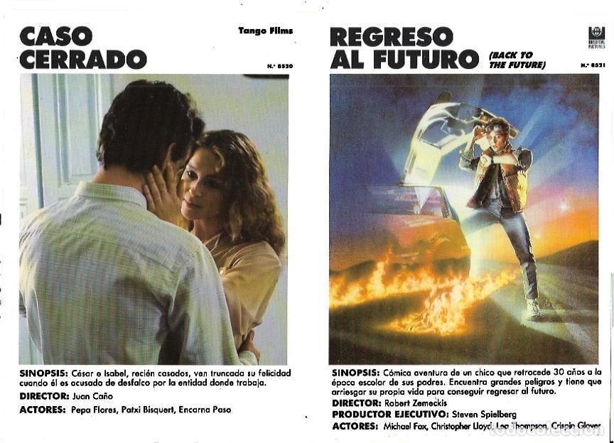 Otros art&iacute;culos de coleccionismo en papel: LAMINA 35393: Carteles de Caso Cerrado y Regreso al futuro - VVAA