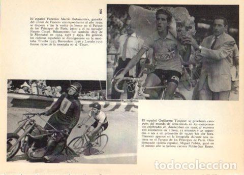 Otros art&iacute;culos de coleccionismo en papel: LAMINA V36711: Bahamonte en Paris y G. Timoner en Amsterdam a&ntilde;o 1959 - Varios