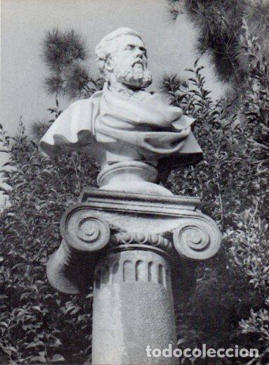 Otros art&iacute;culos de coleccionismo en papel: LAMINA V28053: Busto de Victor Balaguer i Cirera por Manuel Fluxa, Barcelona - Varios