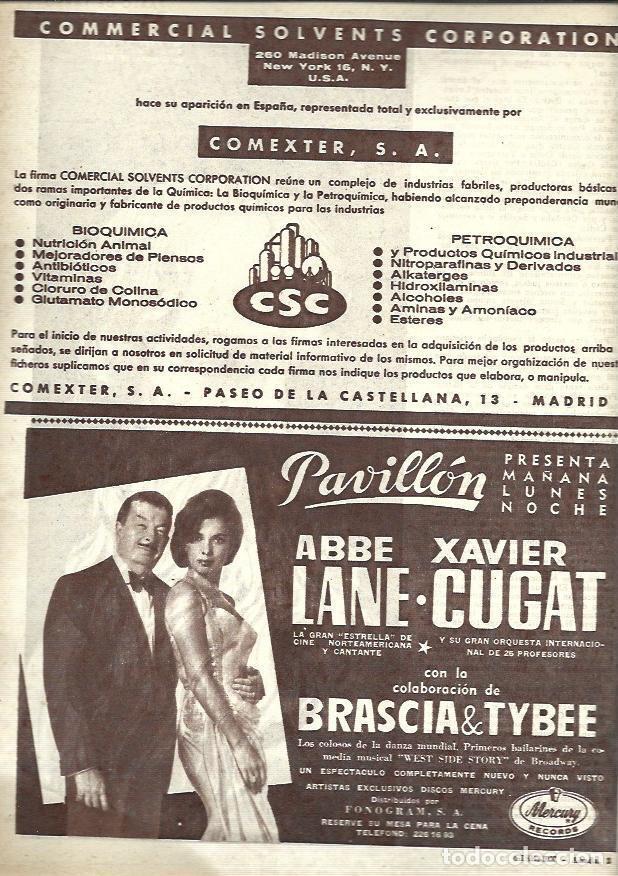 Paper Collecting Others: LAMINA 35784: Xavier Cugat y Abbe Lane en sala Pavillon - VVAA