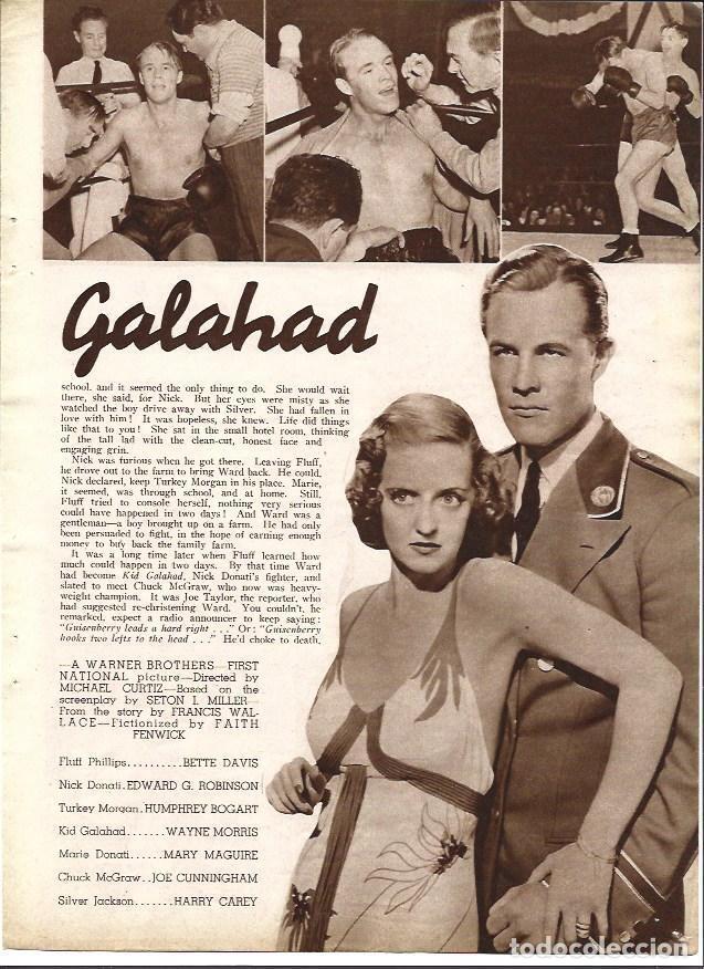 Otros art&iacute;culos de coleccionismo en papel: LAMINA 34321: Bette Davis en Kid Galahad - VVAA